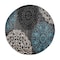 World Rug Gallery Contemporary Modern Floral Design Area Rug 6'6'' Round Gray 303GRAY6RND - alternate 3